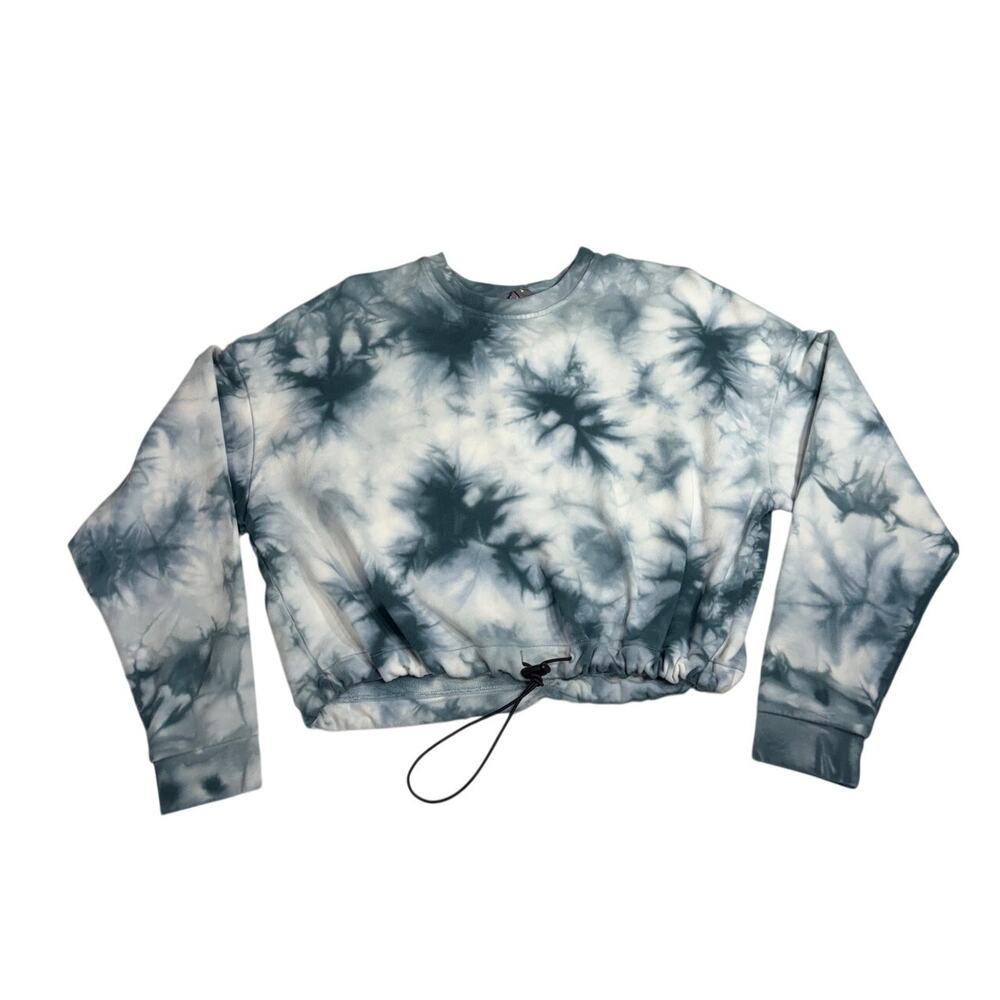 Cobble Lane Cropped Tie-dye Sweatshirt Size (m)
